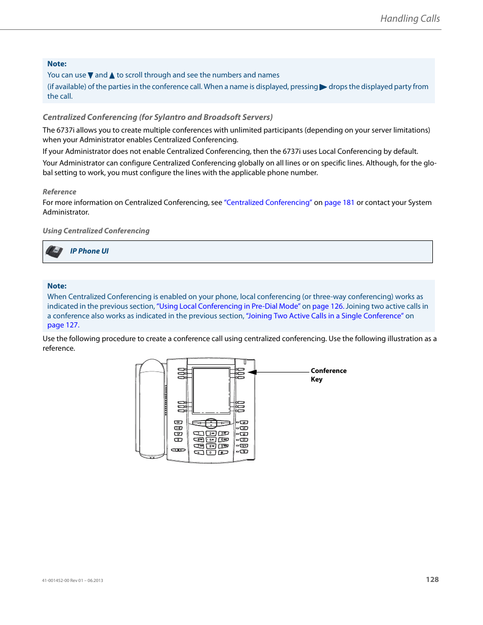 Handling calls | AASTRA 6737i User Guide EN User Manual | Page 135 / 214