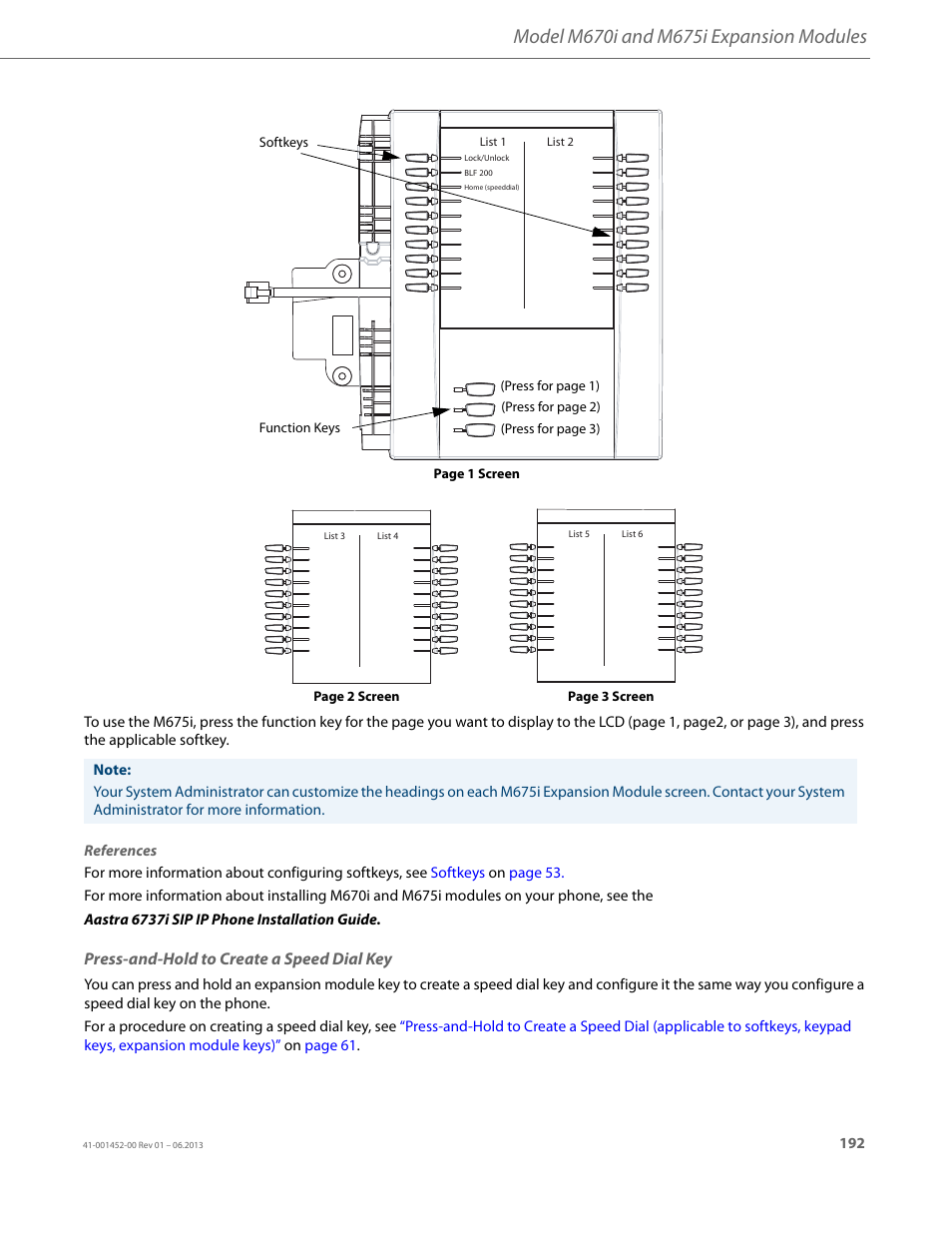 Press-and-hold to create a speed dial key | AASTRA 6737i User Guide EN User Manual | Page 199 / 214