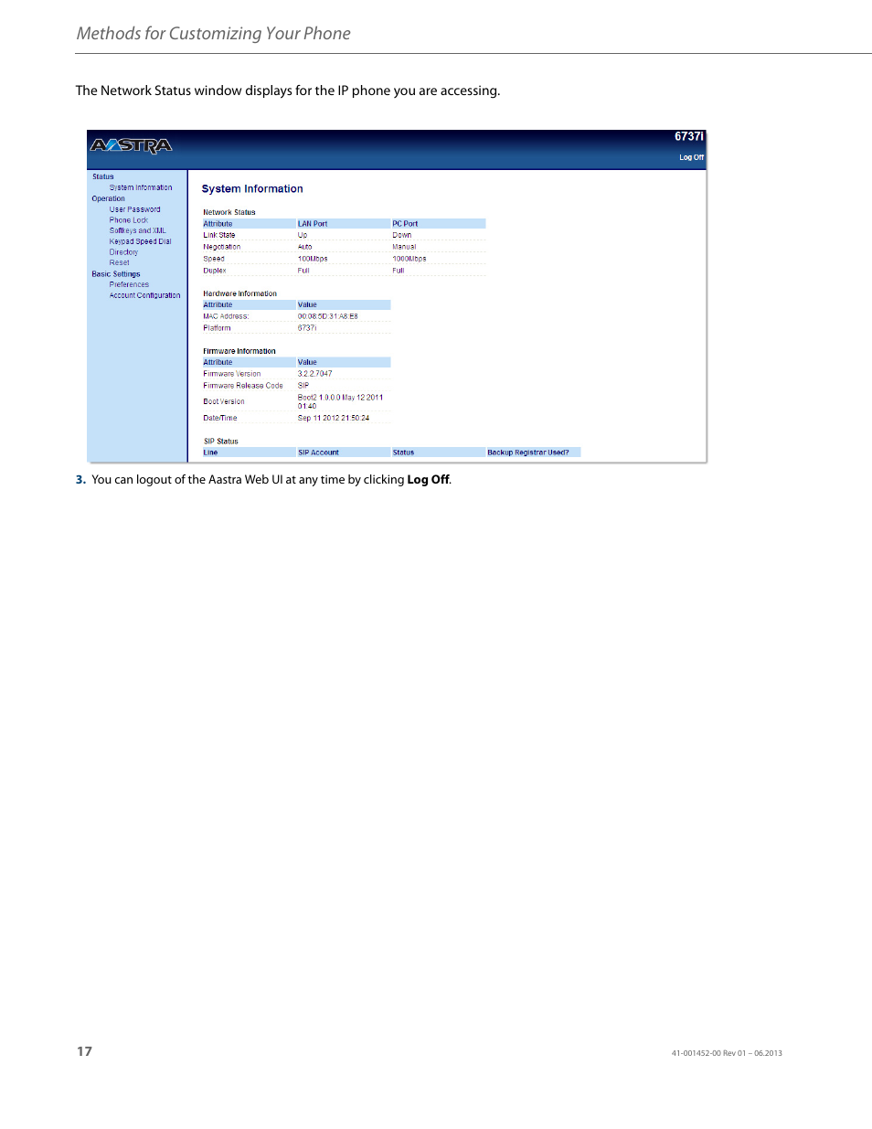 Methods for customizing your phone | AASTRA 6737i User Guide EN User Manual | Page 24 / 214