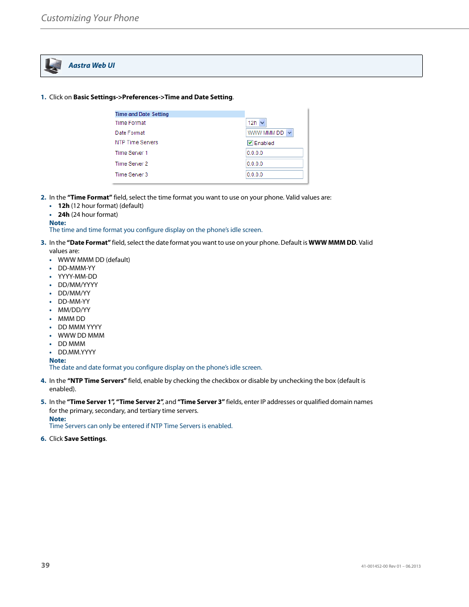 Customizing your phone | AASTRA 6737i User Guide EN User Manual | Page 46 / 214