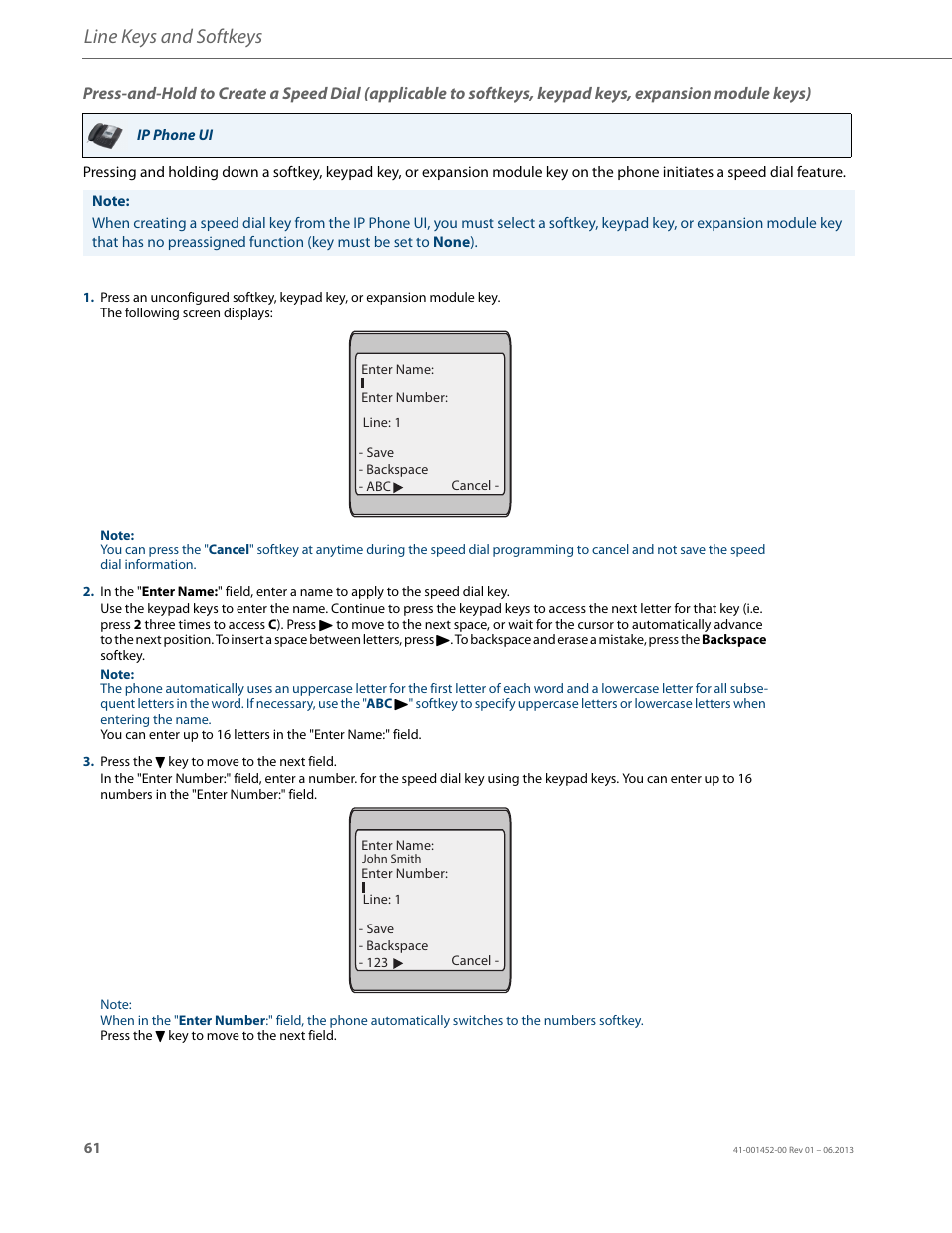 Line keys and softkeys | AASTRA 6737i User Guide EN User Manual | Page 68 / 214