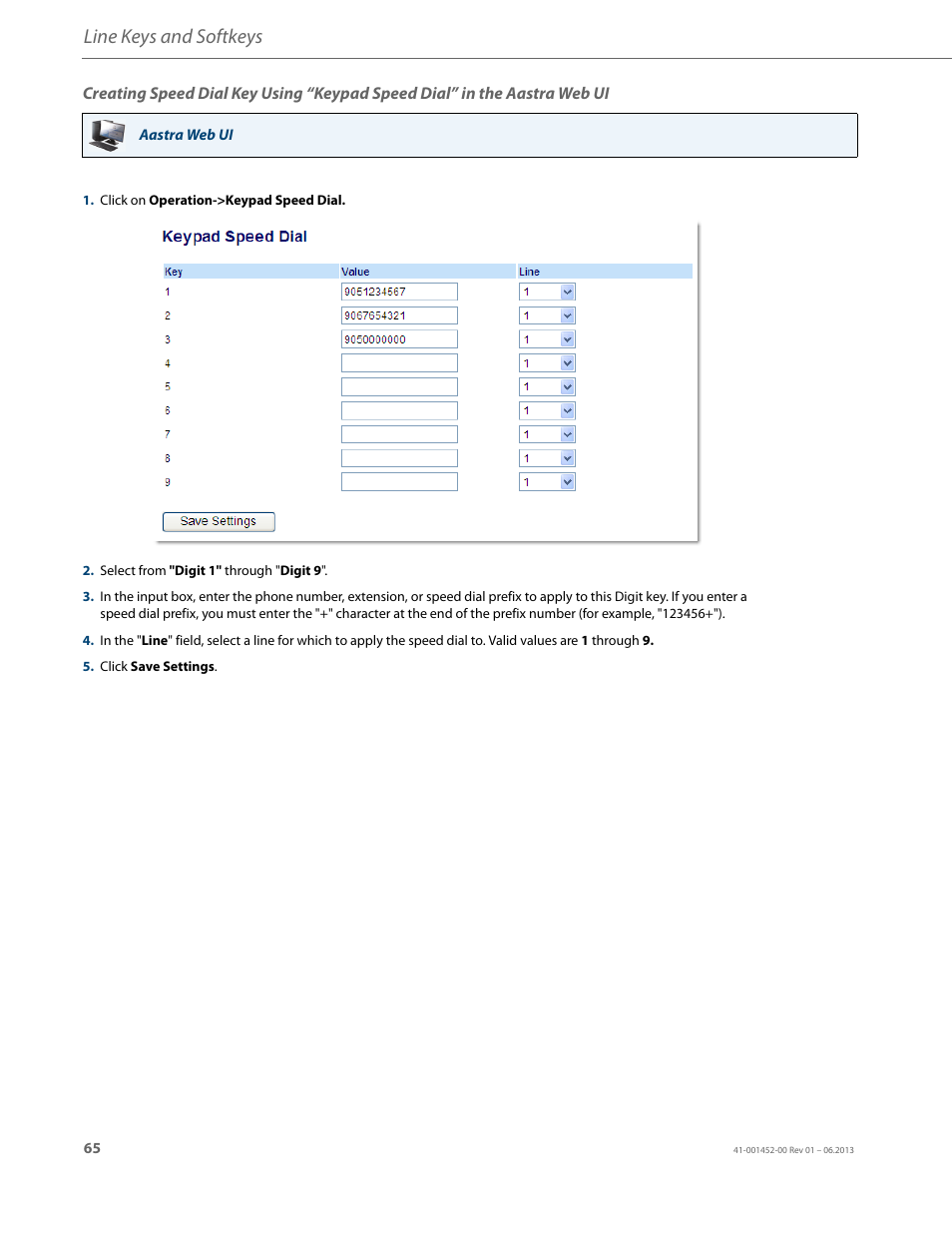 Line keys and softkeys | AASTRA 6737i User Guide EN User Manual | Page 72 / 214