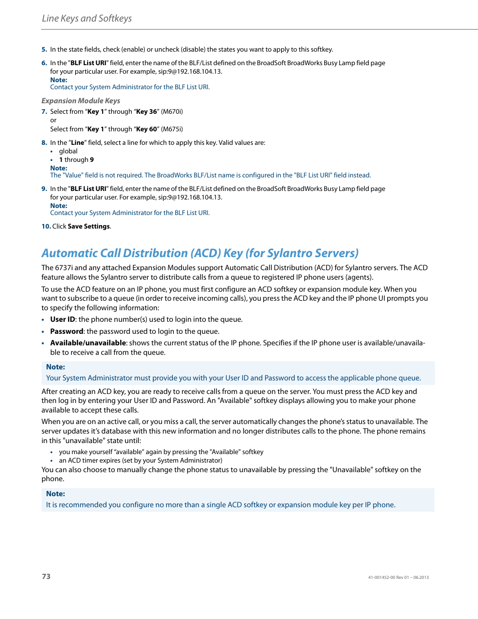 Line keys and softkeys | AASTRA 6737i User Guide EN User Manual | Page 80 / 214