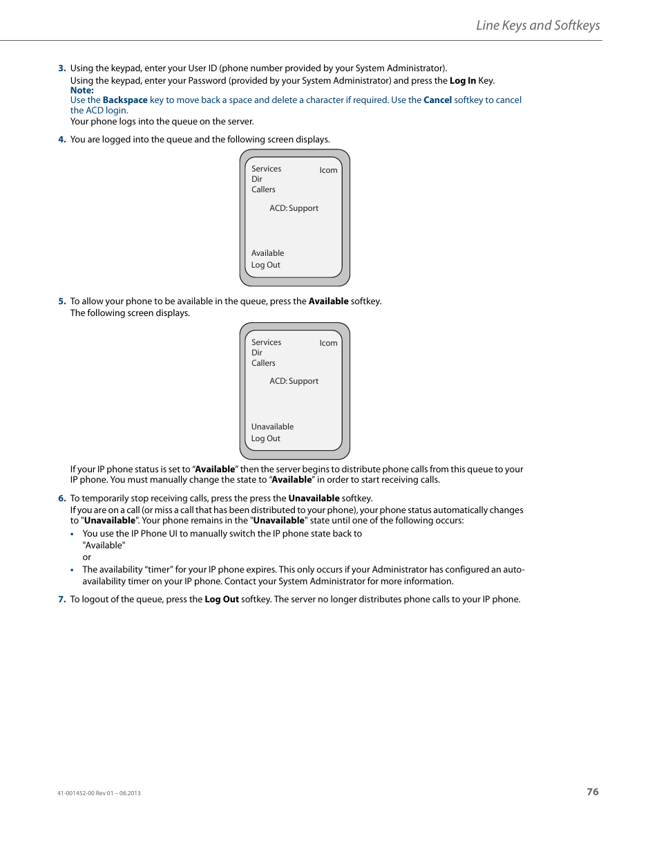 Line keys and softkeys | AASTRA 6737i User Guide EN User Manual | Page 83 / 214