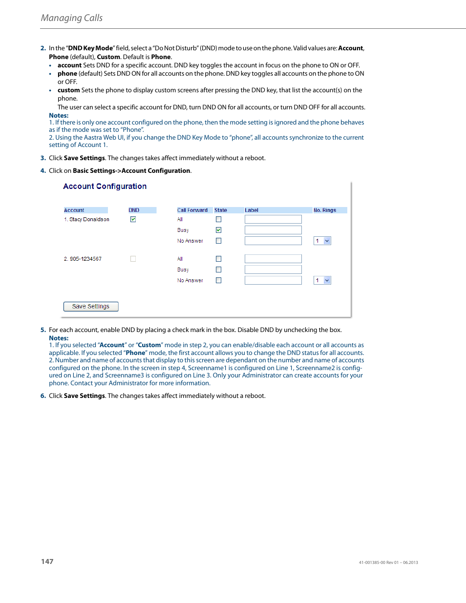 Managing calls | AASTRA 6757i User Guide EN User Manual | Page 154 / 216
