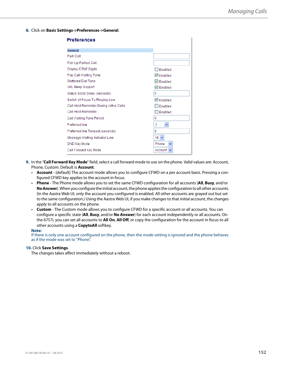 Managing calls | AASTRA 6757i User Guide EN User Manual | Page 159 / 216