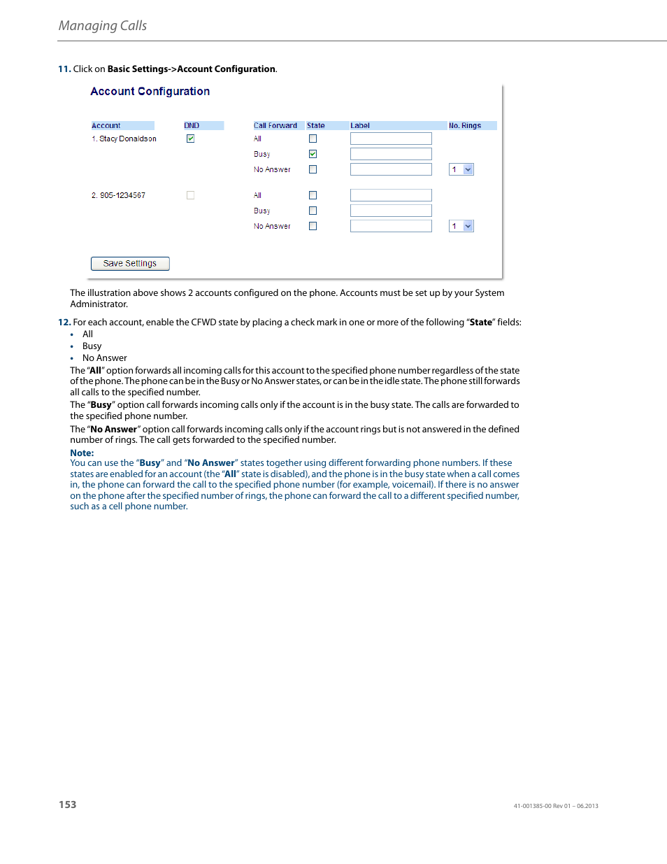 Managing calls | AASTRA 6757i User Guide EN User Manual | Page 160 / 216