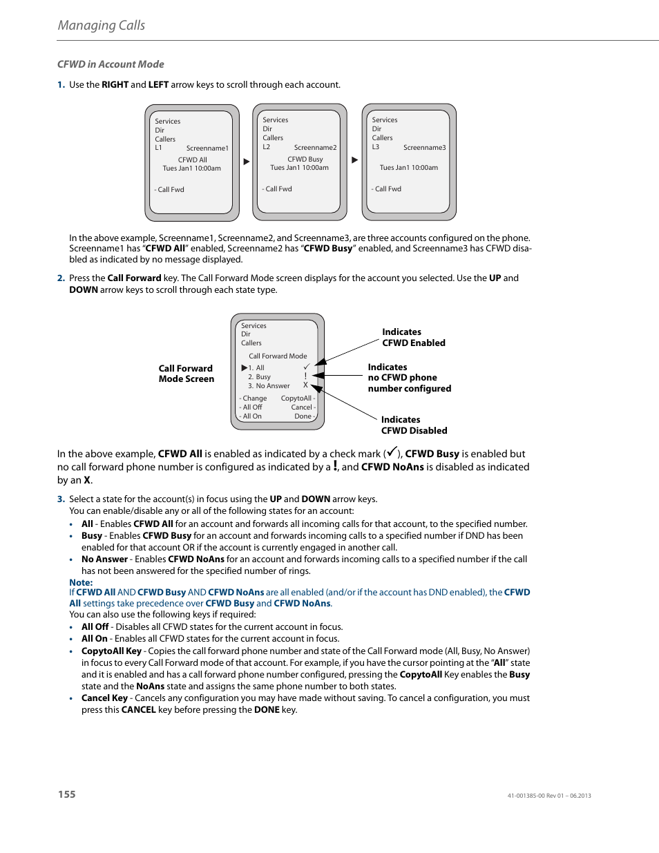 Managing calls | AASTRA 6757i User Guide EN User Manual | Page 162 / 216