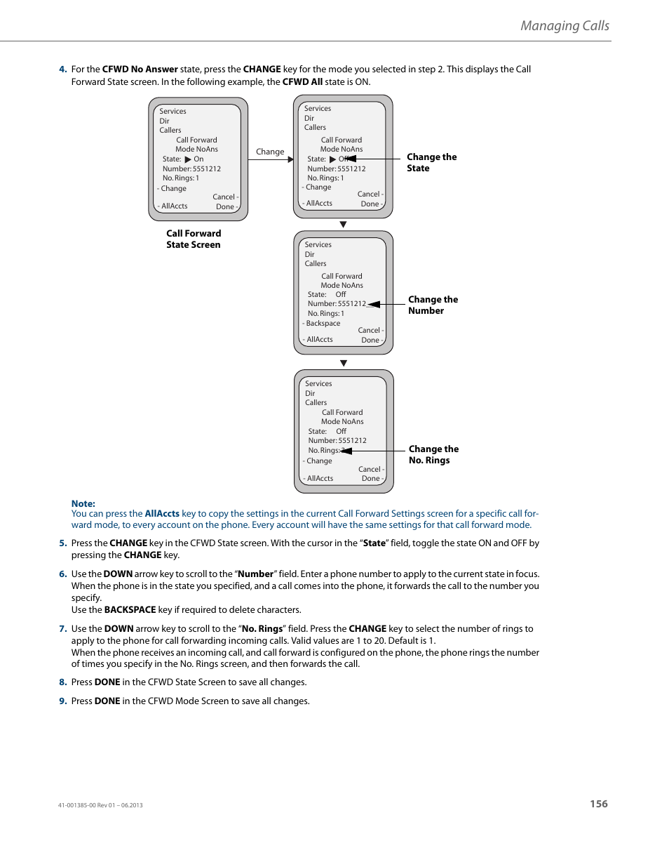 Managing calls | AASTRA 6757i User Guide EN User Manual | Page 163 / 216