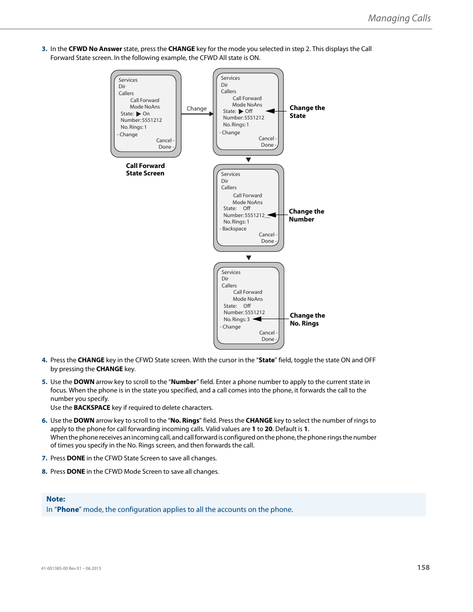 Managing calls | AASTRA 6757i User Guide EN User Manual | Page 165 / 216