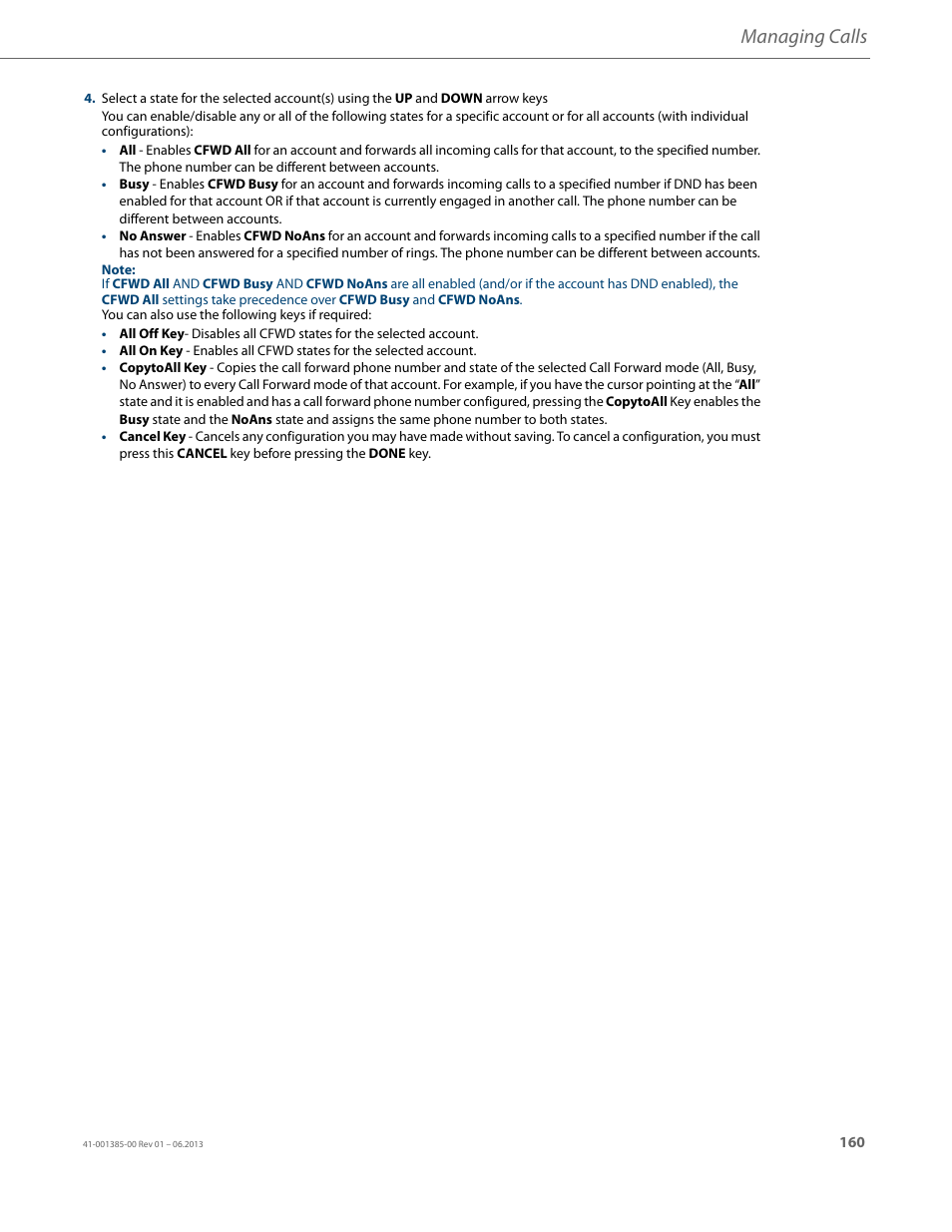 Managing calls | AASTRA 6757i User Guide EN User Manual | Page 167 / 216