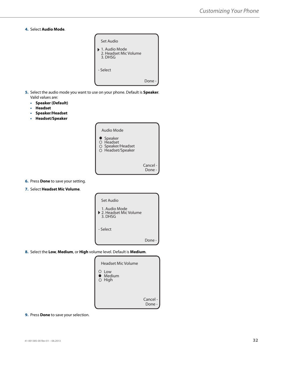 Customizing your phone | AASTRA 6757i User Guide EN User Manual | Page 39 / 216