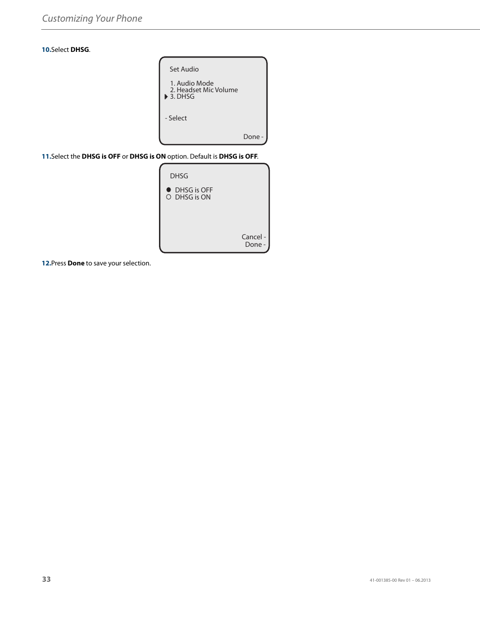 Customizing your phone | AASTRA 6757i User Guide EN User Manual | Page 40 / 216