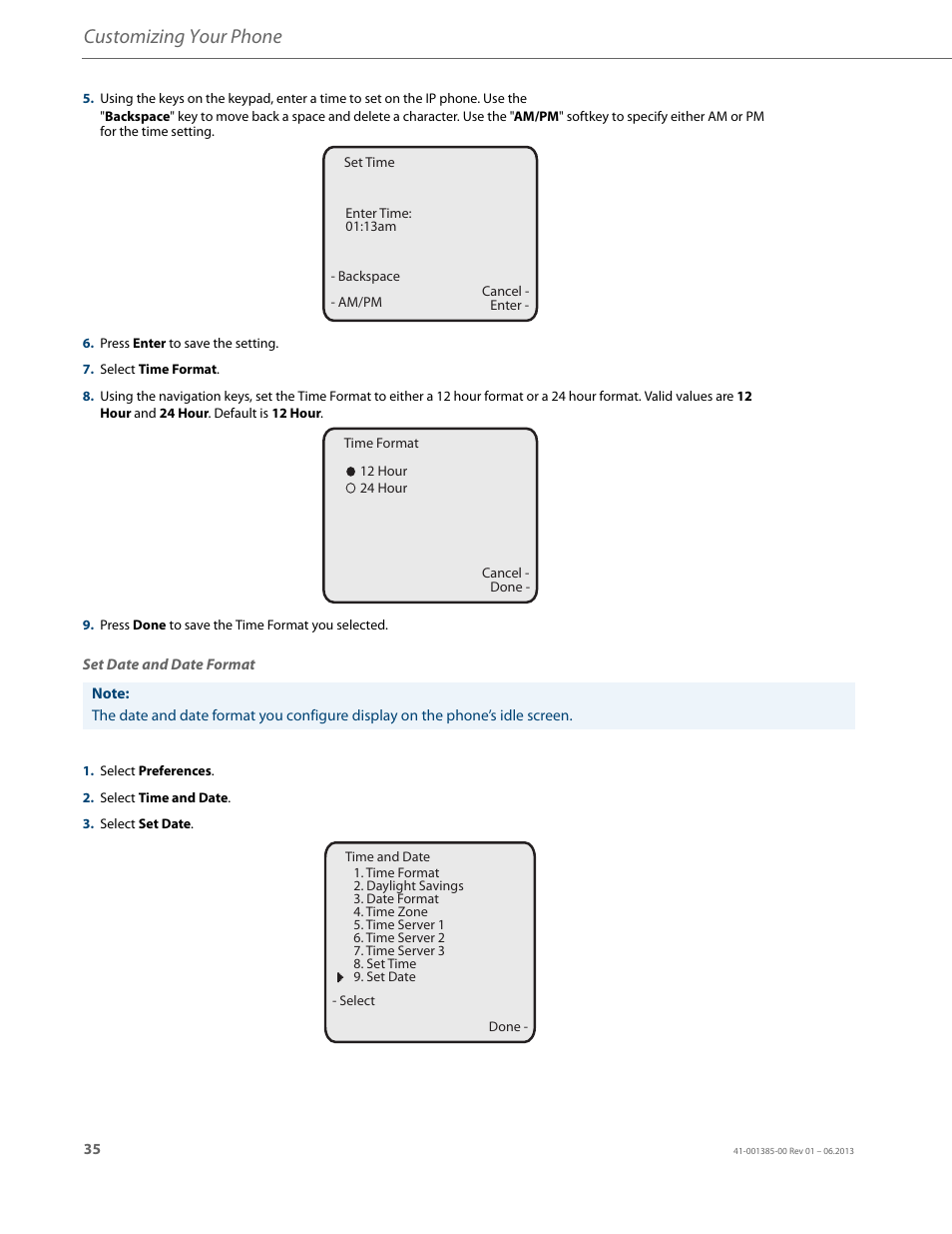Customizing your phone | AASTRA 6757i User Guide EN User Manual | Page 42 / 216