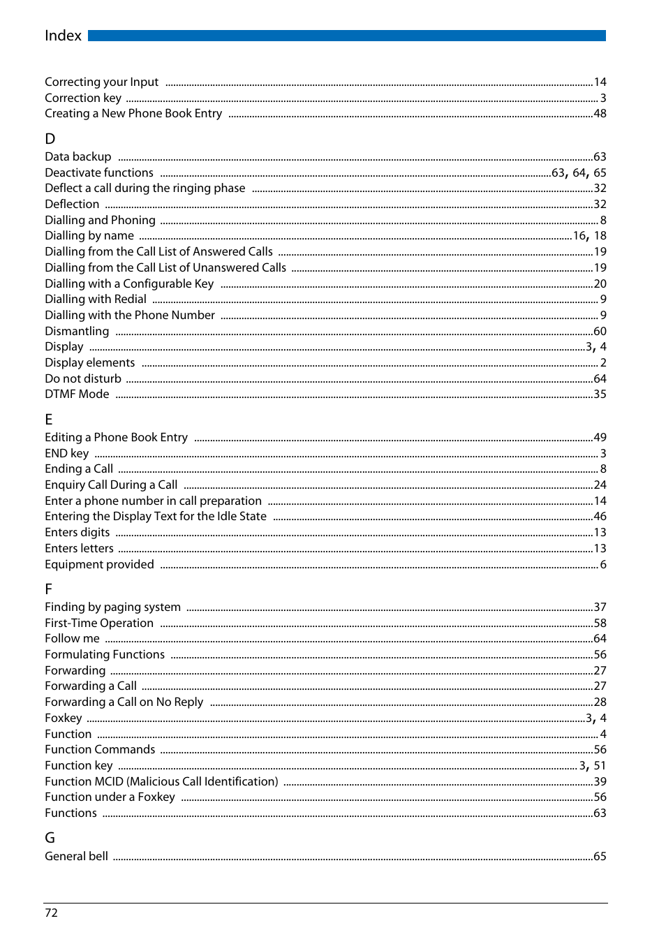 AASTRA Office 70IP-b User manual User Manual | Page 72 / 76