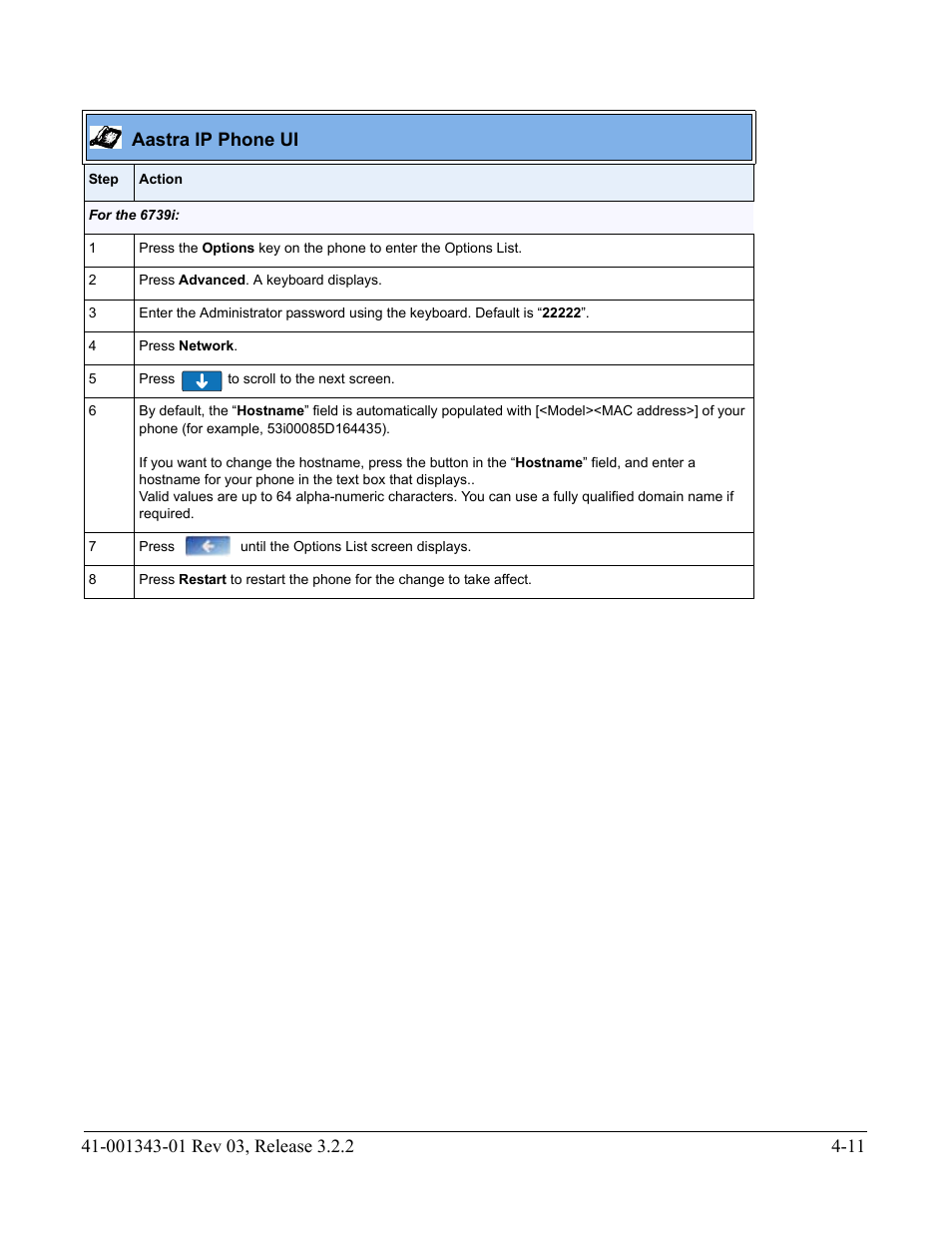 Aastra ip phone ui | AASTRA 6700i series, 9143, 9480i, 9480i CT SIP Administrator Guide EN User Manual | Page 174 / 1049
