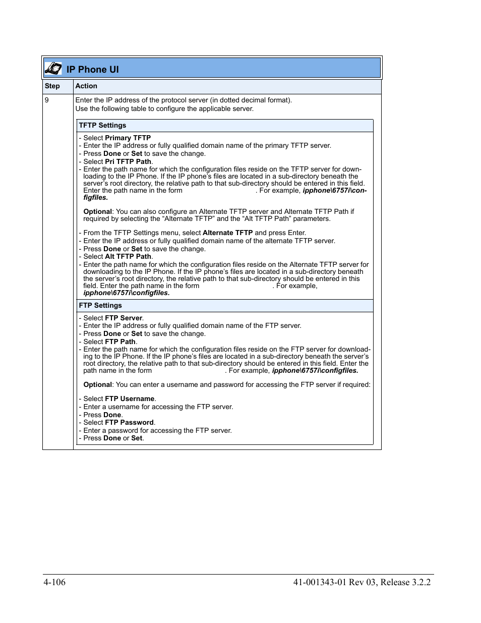 Ip phone ui | AASTRA 6700i series, 9143, 9480i, 9480i CT SIP Administrator Guide EN User Manual | Page 269 / 1049