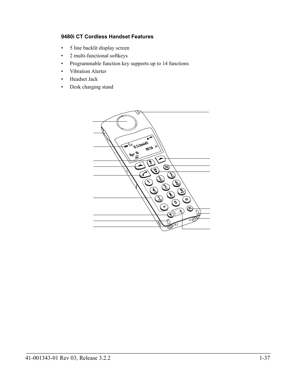 9480i ct cordless handset features | AASTRA 6700i series, 9143, 9480i, 9480i CT SIP Administrator Guide EN User Manual | Page 54 / 1049