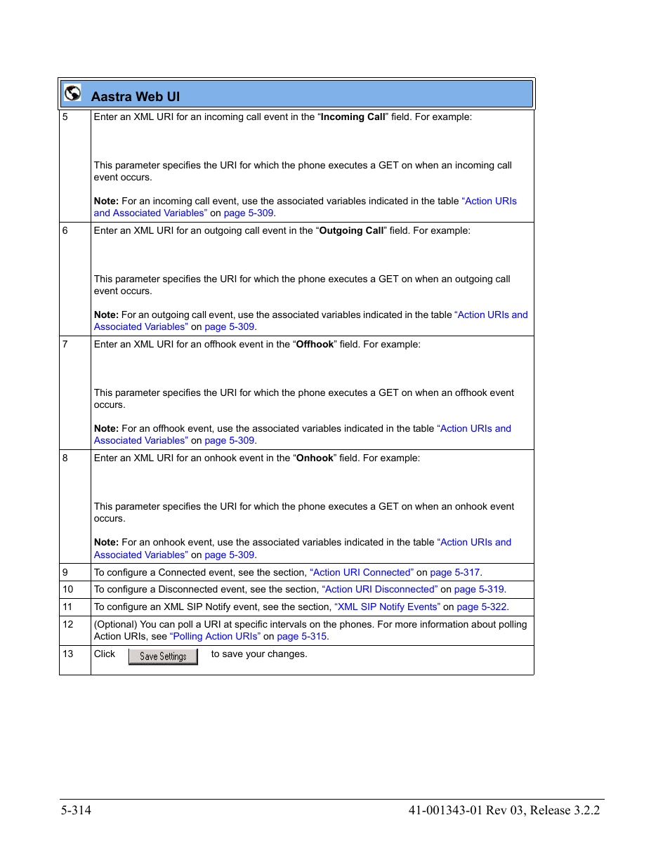 Aastra web ui | AASTRA 6700i series, 9143, 9480i, 9480i CT SIP Administrator Guide EN User Manual | Page 591 / 1049