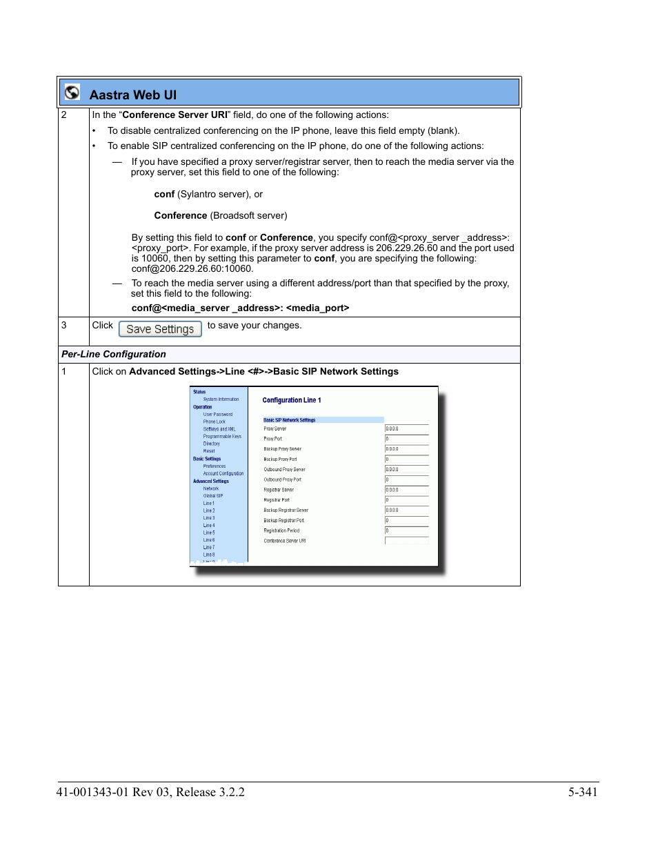 Aastra web ui | AASTRA 6700i series, 9143, 9480i, 9480i CT SIP Administrator Guide EN User Manual | Page 618 / 1049
