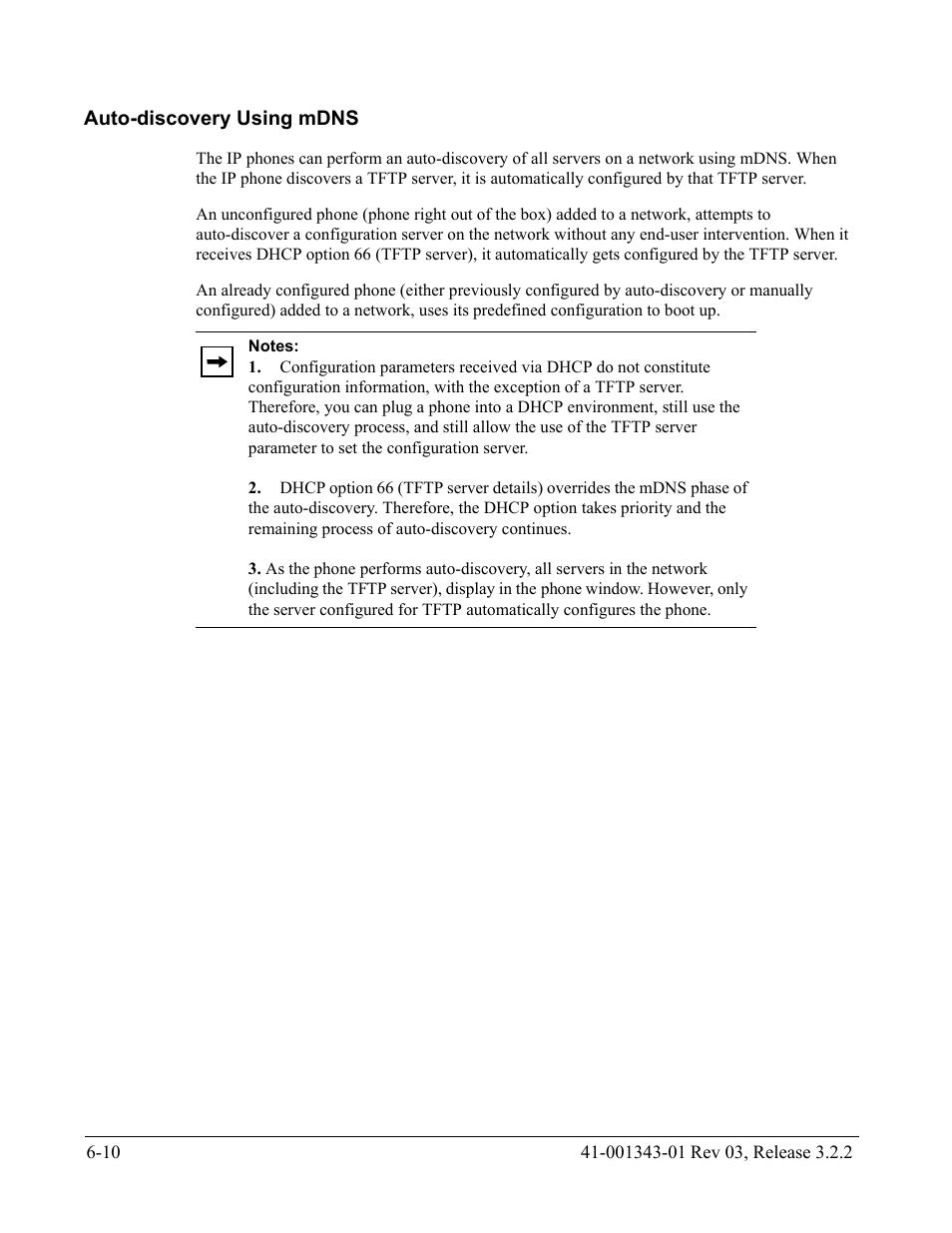 Auto-discovery using mdns, Auto-discovery using mdns -10 | AASTRA 6700i series, 9143, 9480i, 9480i CT SIP Administrator Guide EN User Manual | Page 637 / 1049