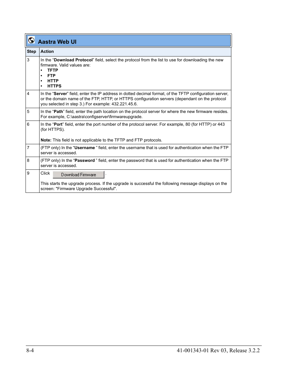 Aastra web ui | AASTRA 6700i series, 9143, 9480i, 9480i CT SIP Administrator Guide EN User Manual | Page 697 / 1049
