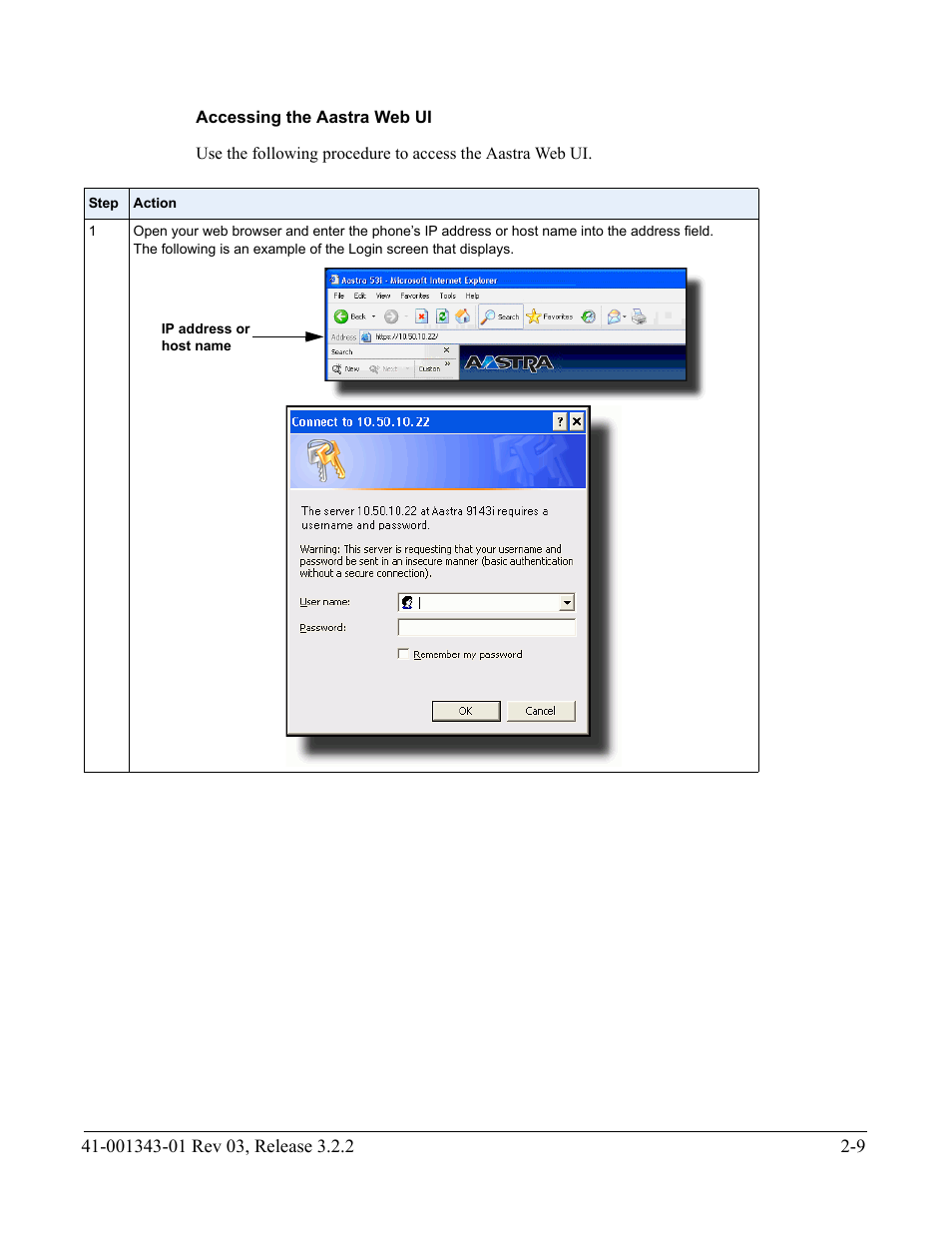 Accessing the aastra web ui | AASTRA 6700i series, 9143, 9480i, 9480i CT SIP Administrator Guide EN User Manual | Page 76 / 1049