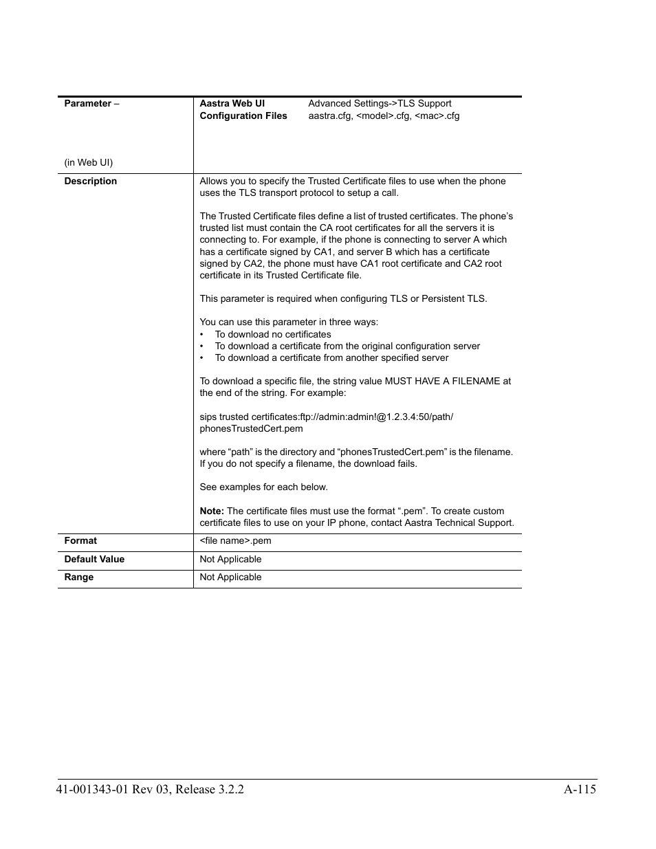 AASTRA 6700i series, 9143, 9480i, 9480i CT SIP Administrator Guide EN User Manual | Page 846 / 1049