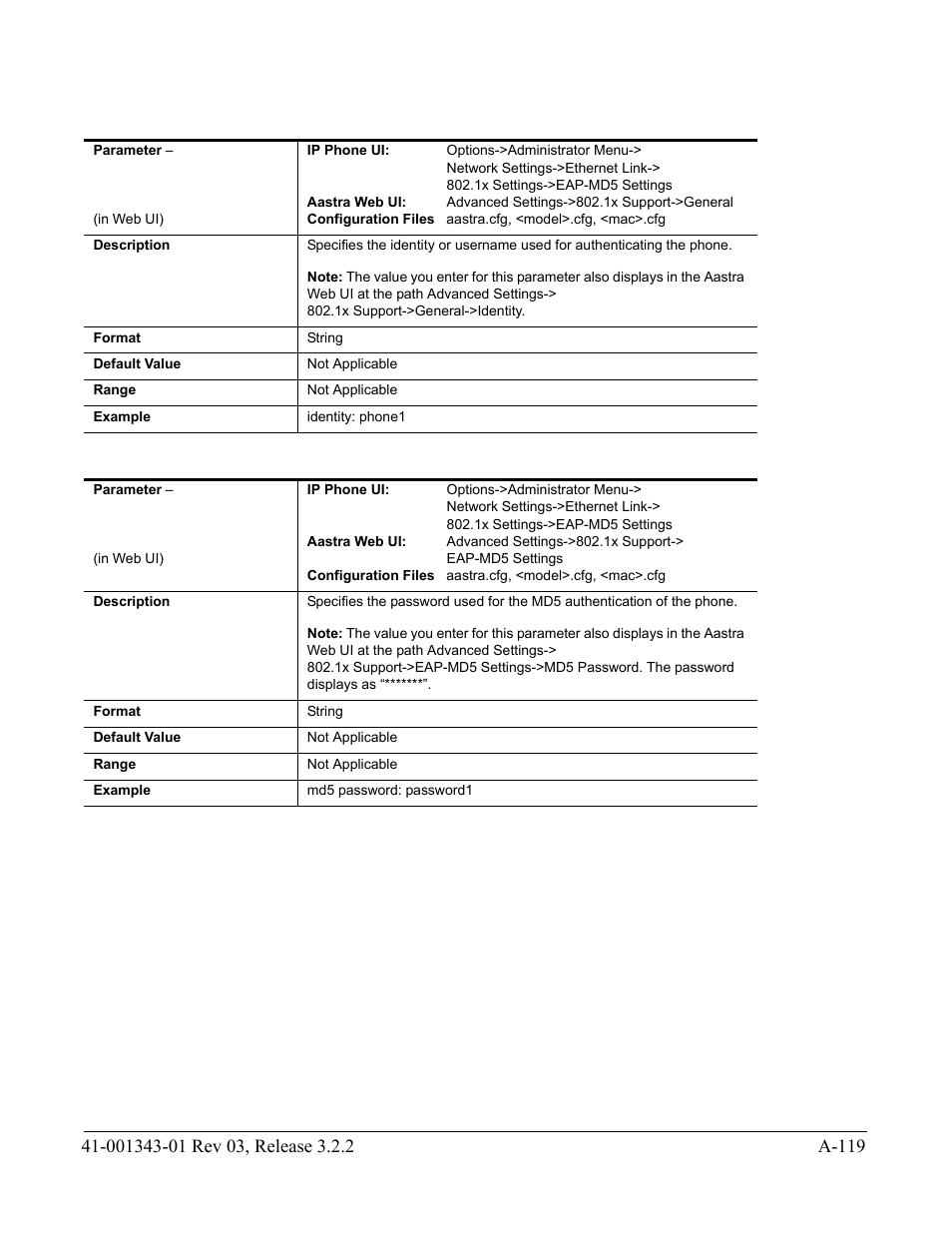 AASTRA 6700i series, 9143, 9480i, 9480i CT SIP Administrator Guide EN User Manual | Page 850 / 1049