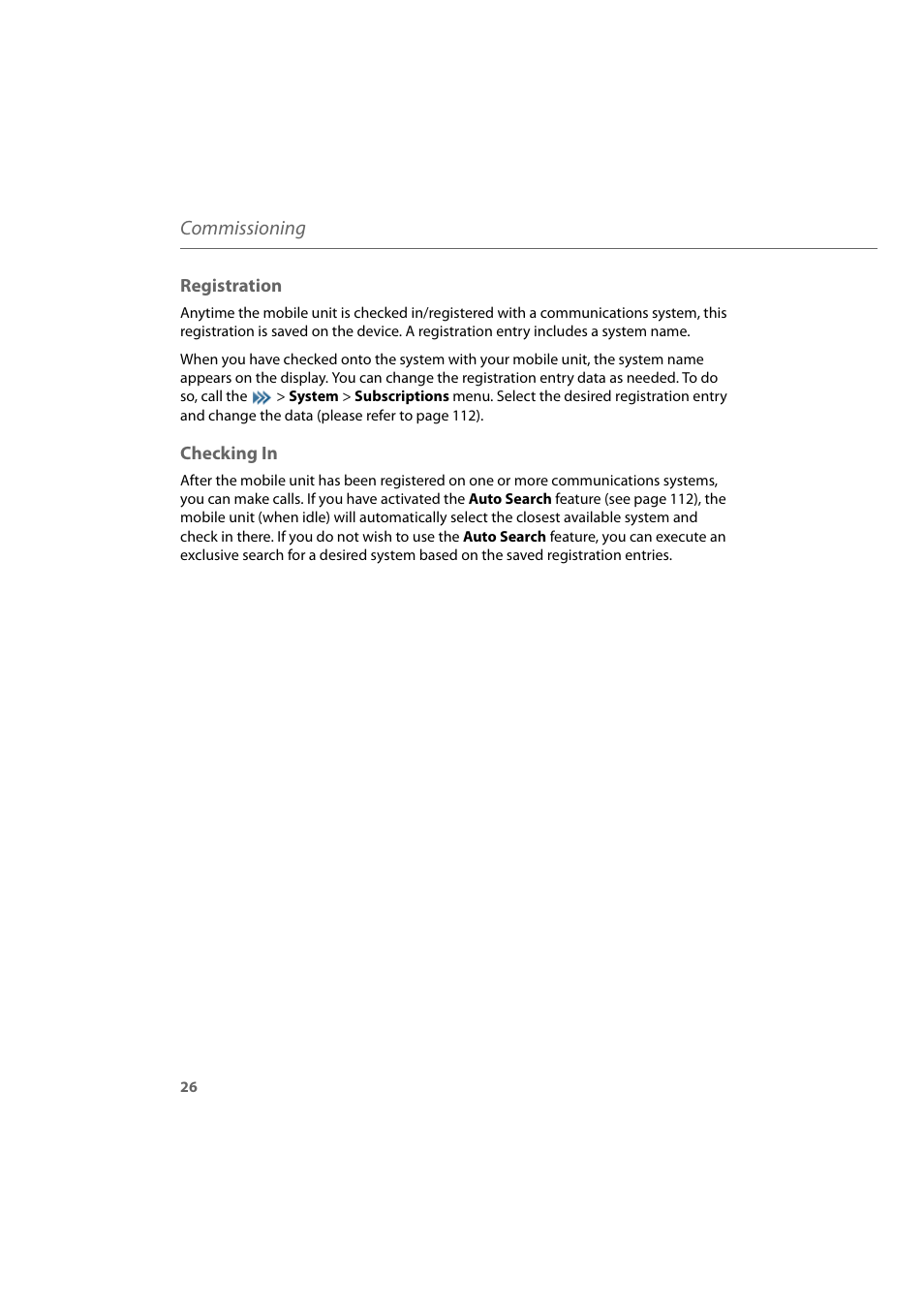 Registration, Checking in, Registration checking in | Commissioning | AASTRA 600d for Aastra 800 and OpenCom 100 User Guide EN User Manual | Page 28 / 164