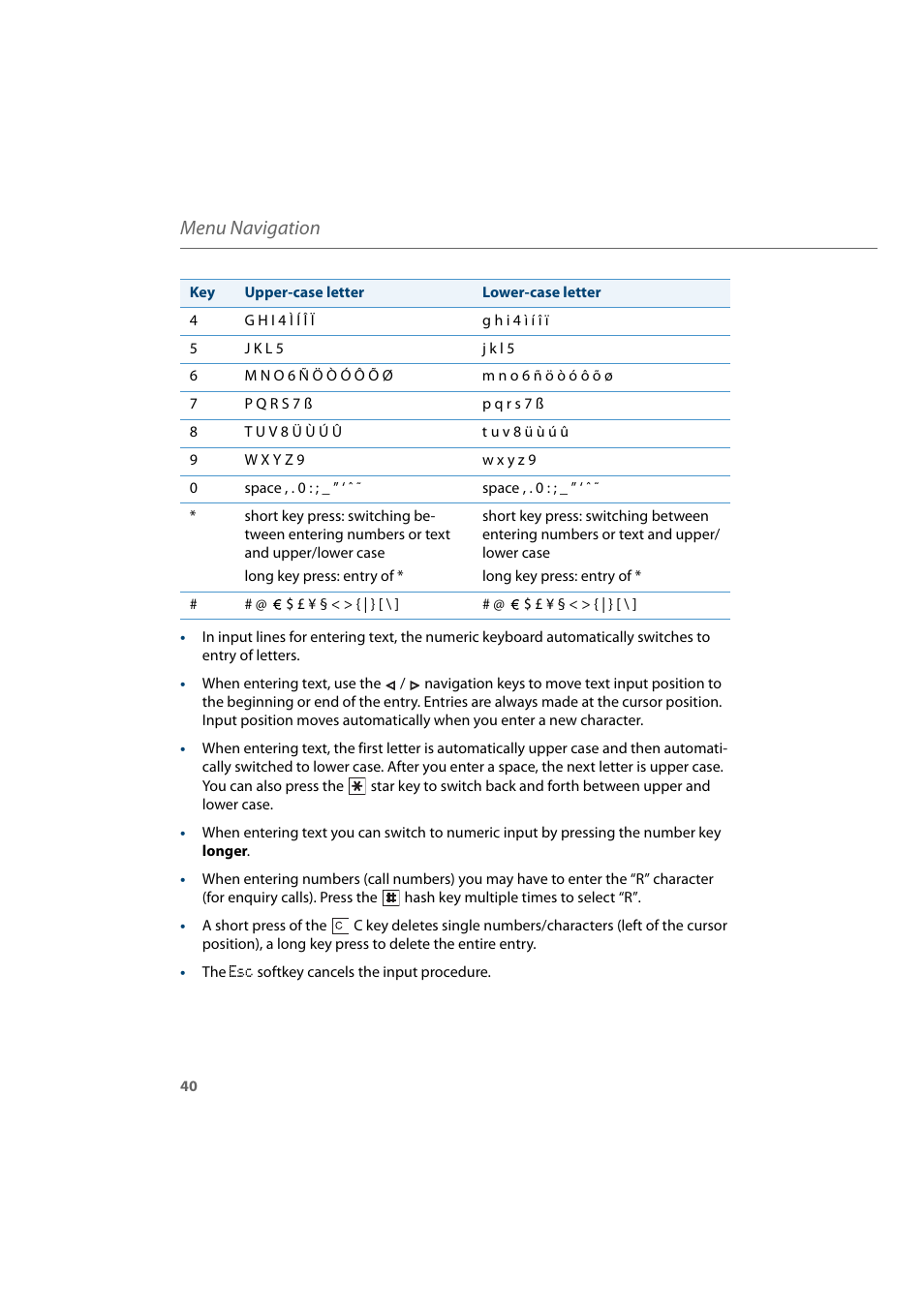 Menu navigation | AASTRA 600d for Aastra 800 and OpenCom 100 User Guide EN User Manual | Page 42 / 164