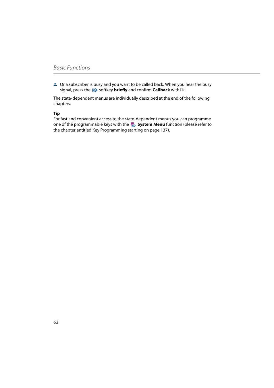 Basic functions | AASTRA 600d for Aastra 800 and OpenCom 100 User Guide EN User Manual | Page 64 / 164