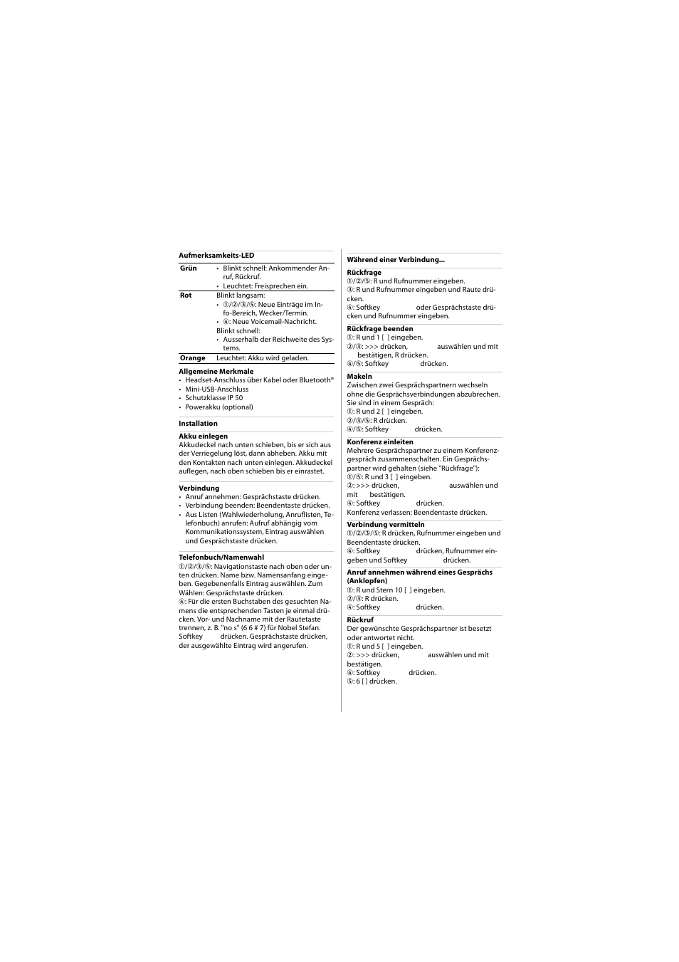AASTRA 620d for Aastra 400 Quick User Guide User Manual | Page 3 / 30