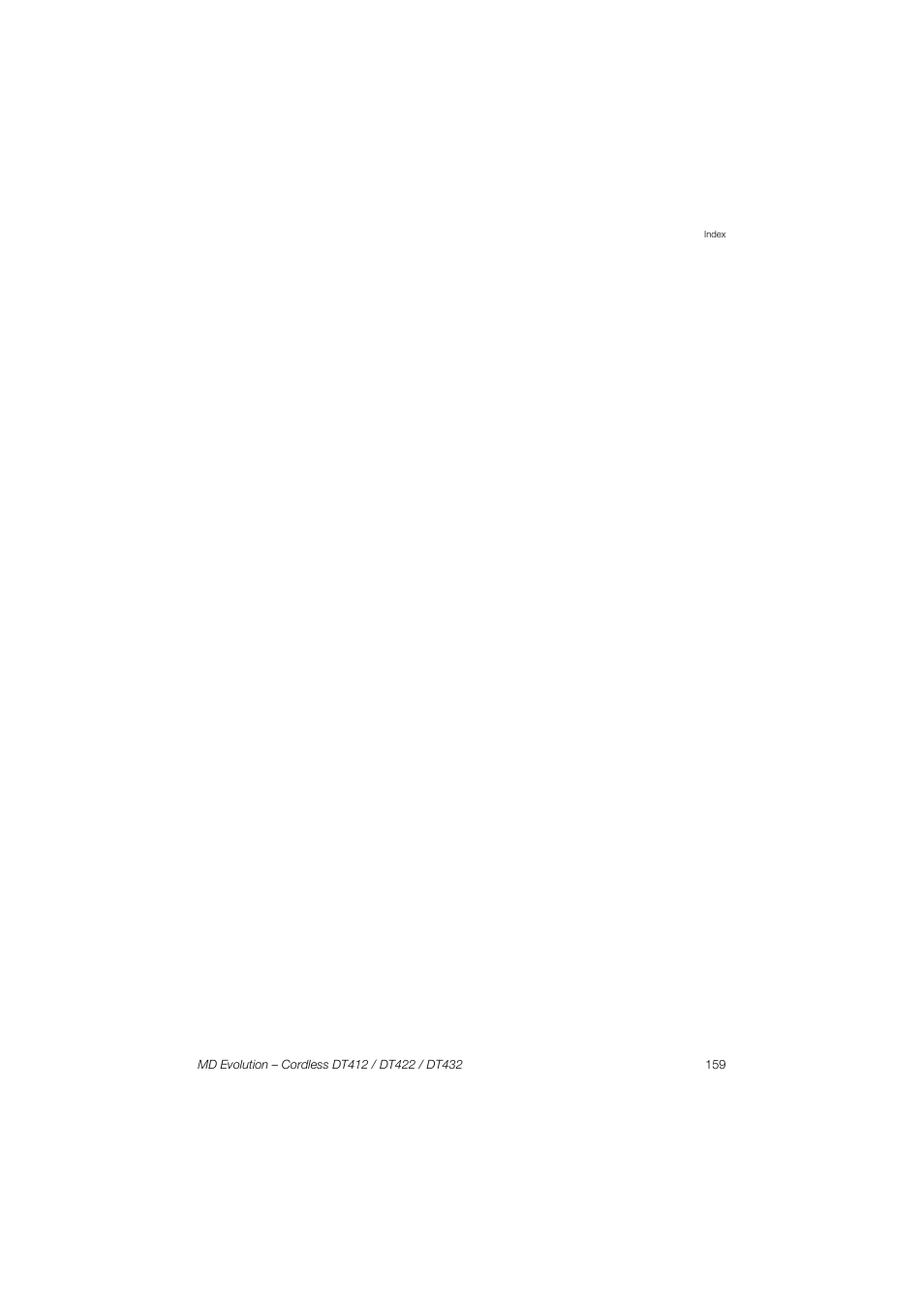 AASTRA DT4x2 for MD Evolution User Guide EN User Manual | Page 159 / 166