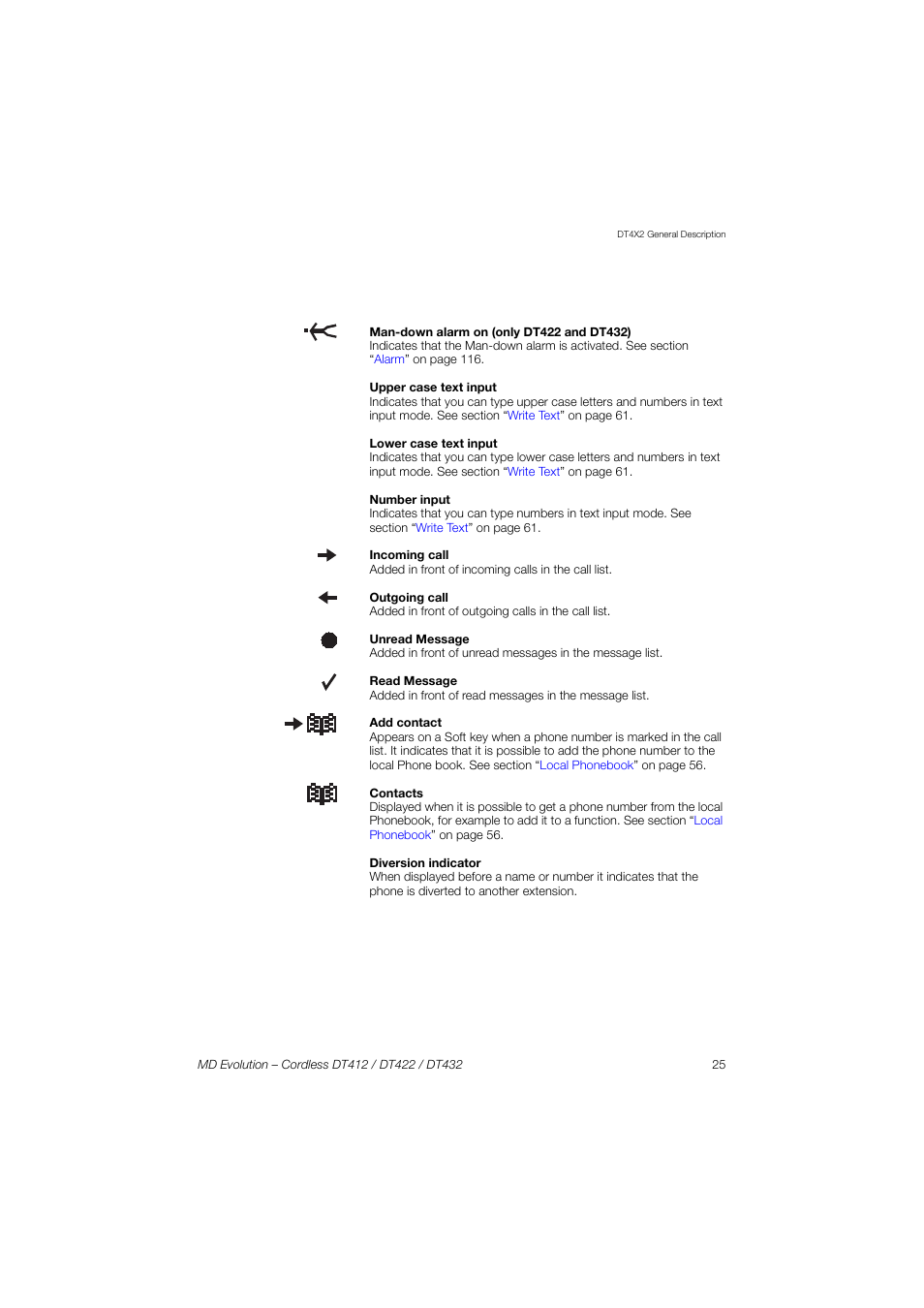 AASTRA DT4x2 for MD Evolution User Guide EN User Manual | Page 25 / 166