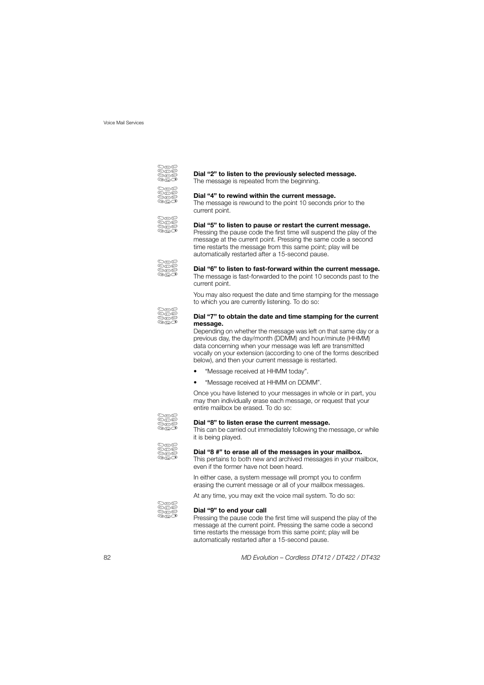 AASTRA DT4x2 for MD Evolution User Guide EN User Manual | Page 82 / 166