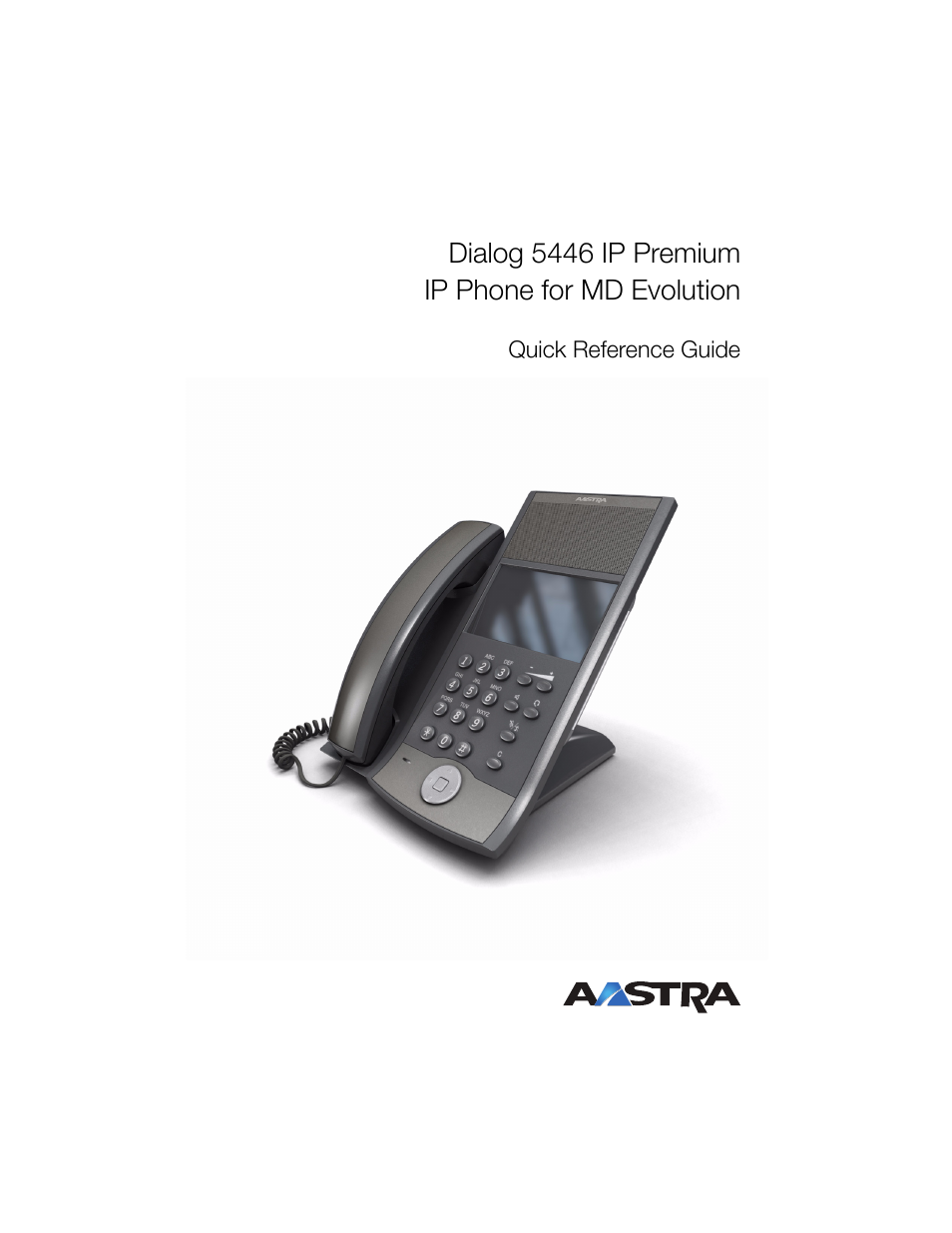 AASTRA 7446ip (5446ip) for MD Evolution Quick Reference Guide User Manual | 44 pages