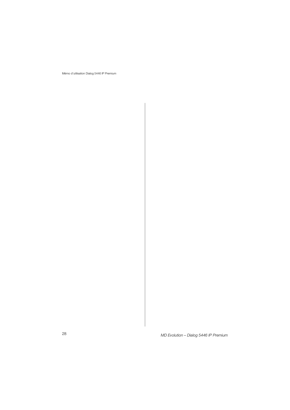 AASTRA 7446ip (5446ip) for MD Evolution Quick Reference Guide User Manual | Page 28 / 44