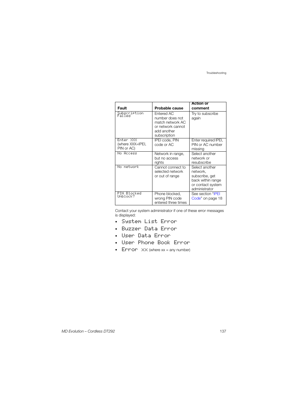 AASTRA DT292 for MD Evolution User Guide EN User Manual | Page 137 / 148