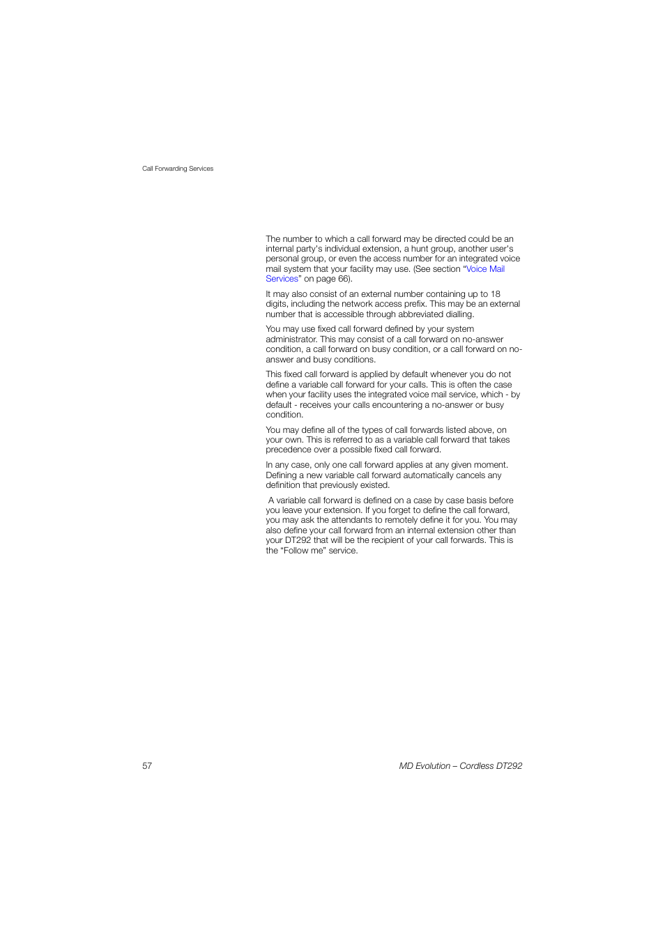 AASTRA DT292 for MD Evolution User Guide EN User Manual | Page 58 / 148