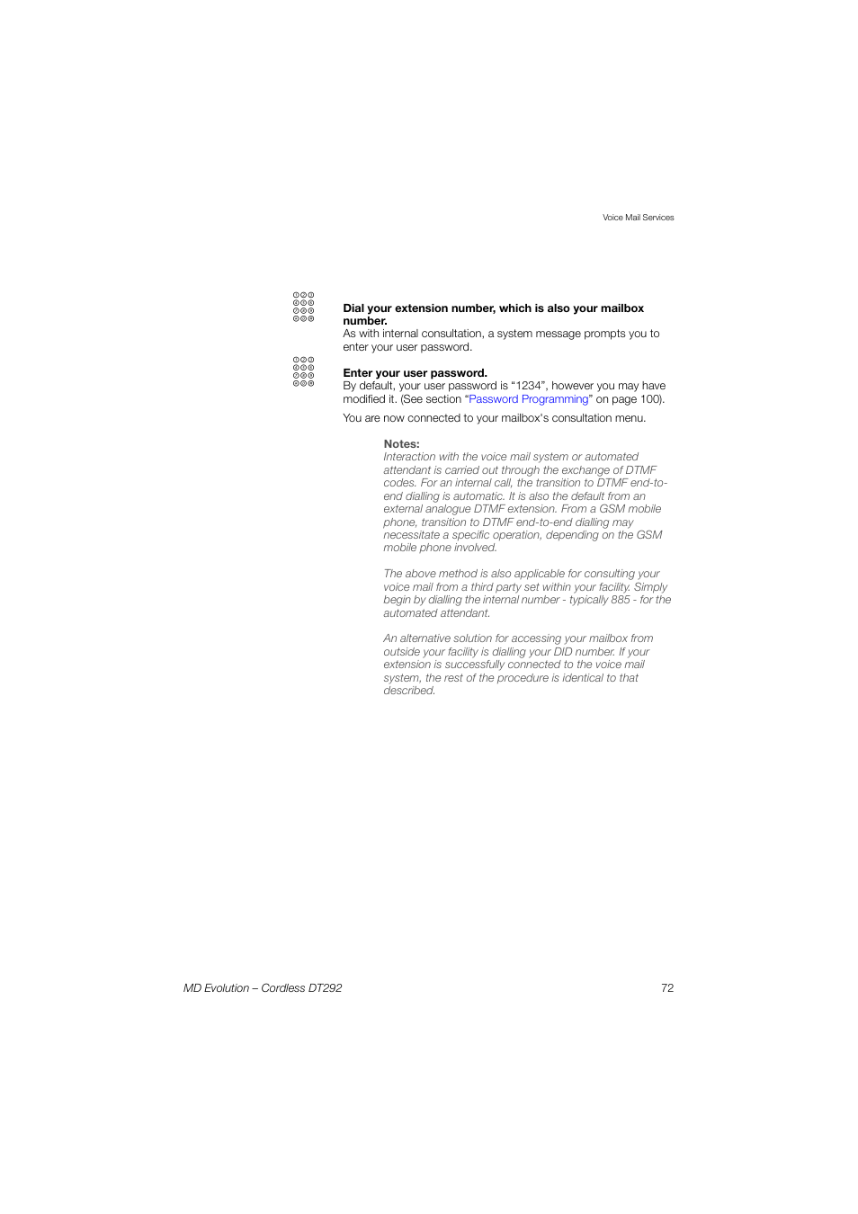 AASTRA DT292 for MD Evolution User Guide EN User Manual | Page 73 / 148