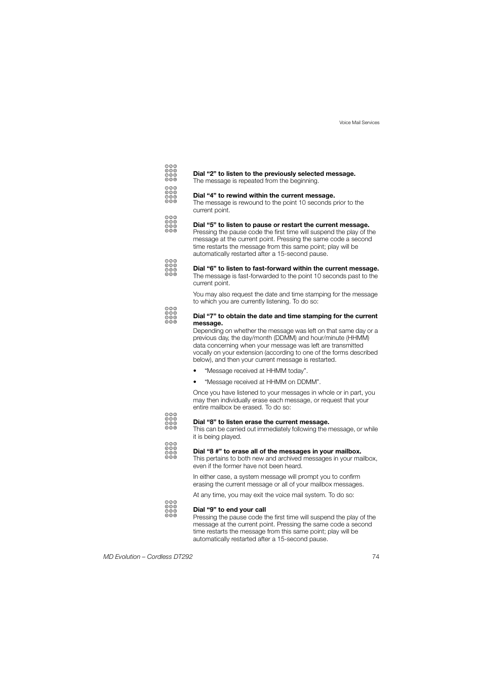 AASTRA DT292 for MD Evolution User Guide EN User Manual | Page 75 / 148