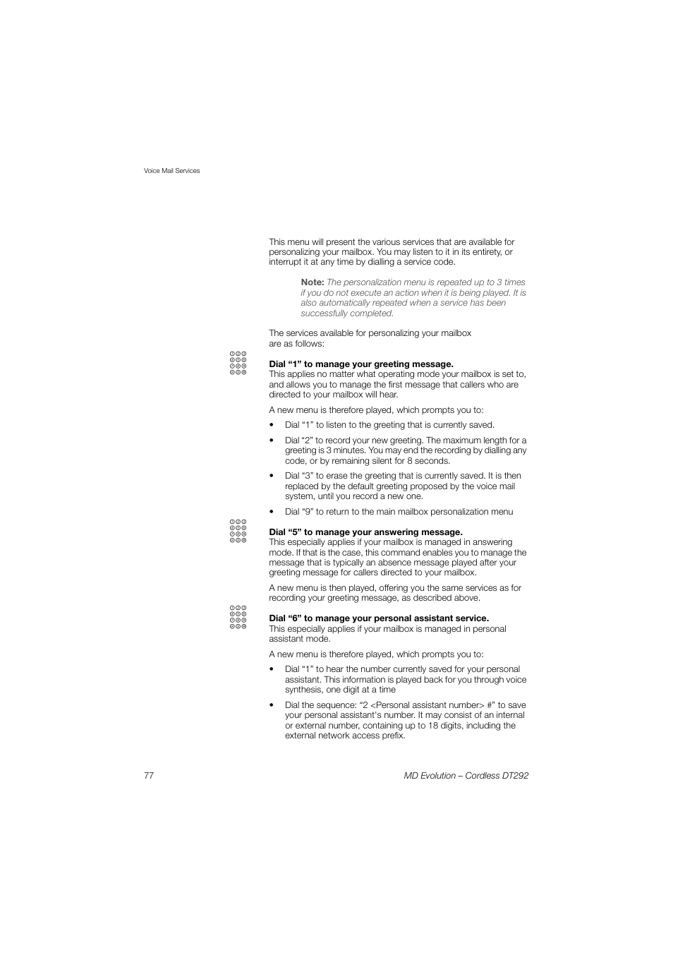 AASTRA DT292 for MD Evolution User Guide EN User Manual | Page 78 / 148