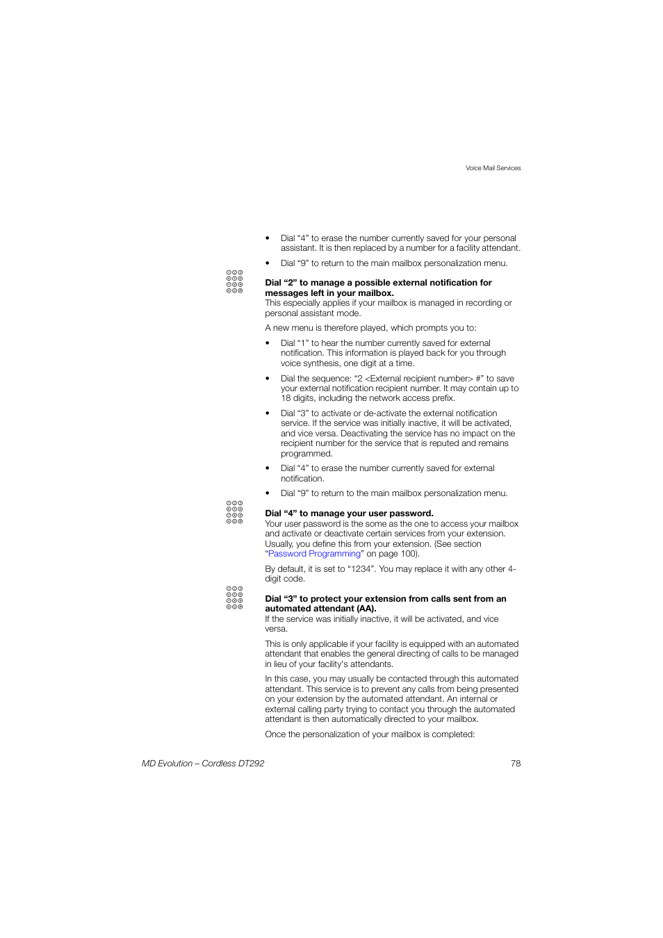 AASTRA DT292 for MD Evolution User Guide EN User Manual | Page 79 / 148