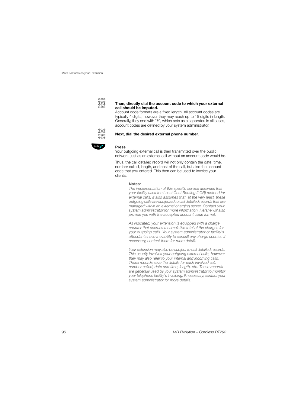 AASTRA DT292 for MD Evolution User Guide EN User Manual | Page 96 / 148