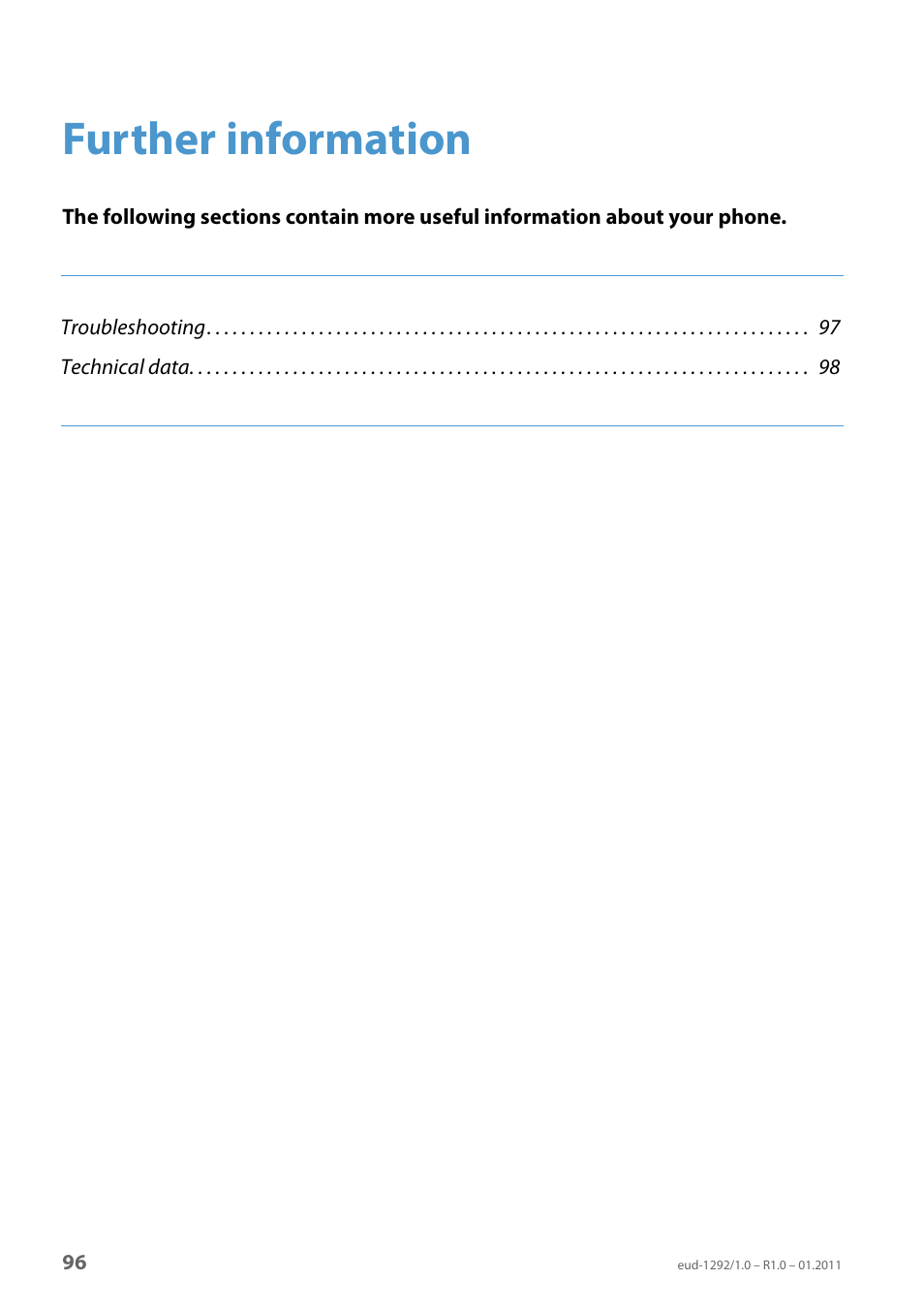 Further information | AASTRA 630d for Aastra 400 User Guide EN User Manual | Page 96 / 103