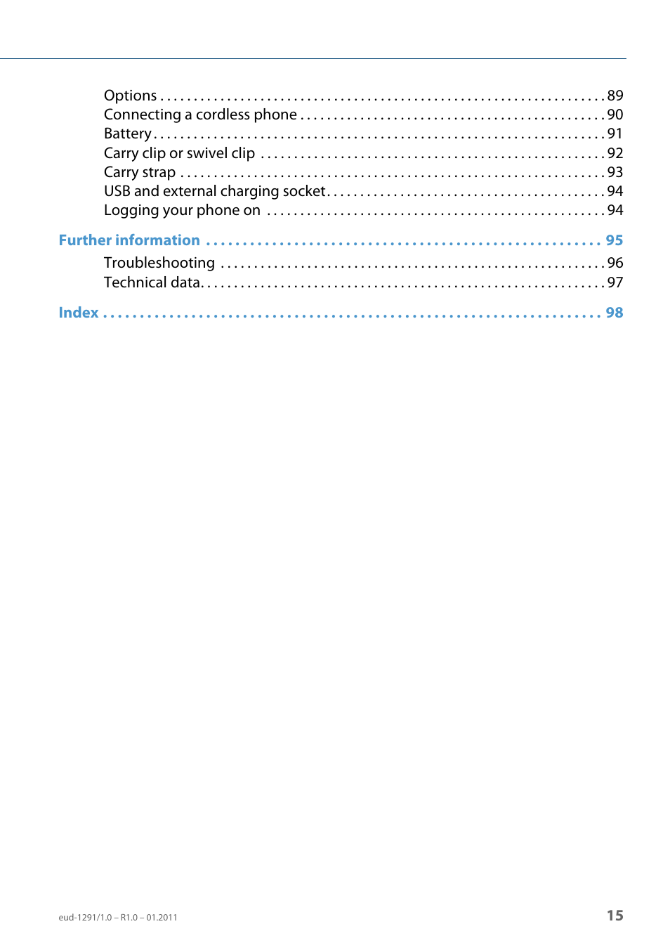 AASTRA 620d for Aastra 400 User Guide EN User Manual | Page 15 / 101