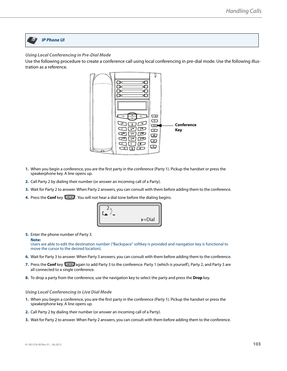 Handling calls | AASTRA 6730i (Version 3.2) User Guide EN User Manual | Page 109 / 185