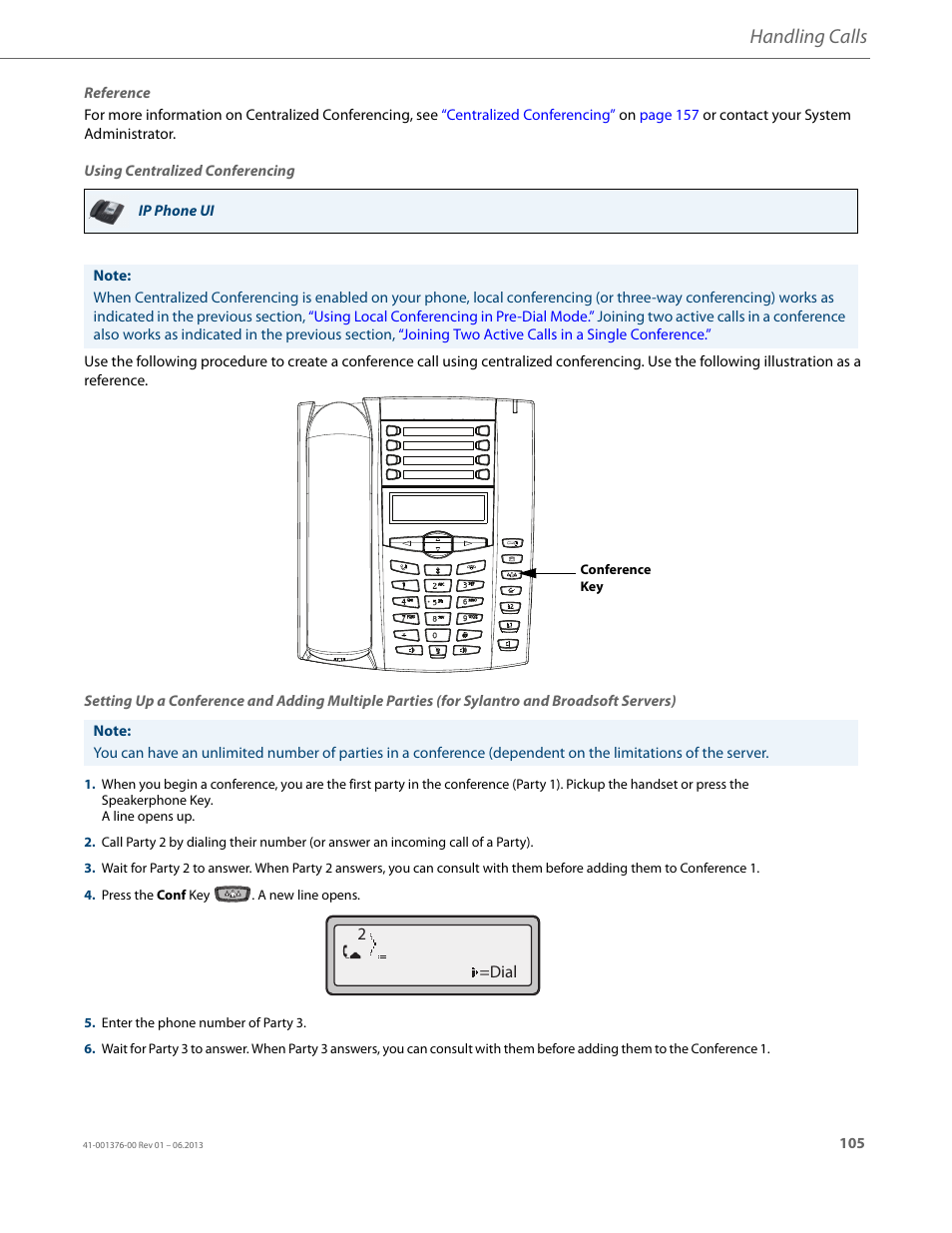 Handling calls | AASTRA 6730i (Version 3.2) User Guide EN User Manual | Page 111 / 185