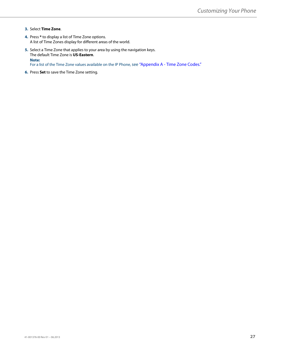 Customizing your phone | AASTRA 6730i (Version 3.2) User Guide EN User Manual | Page 33 / 185